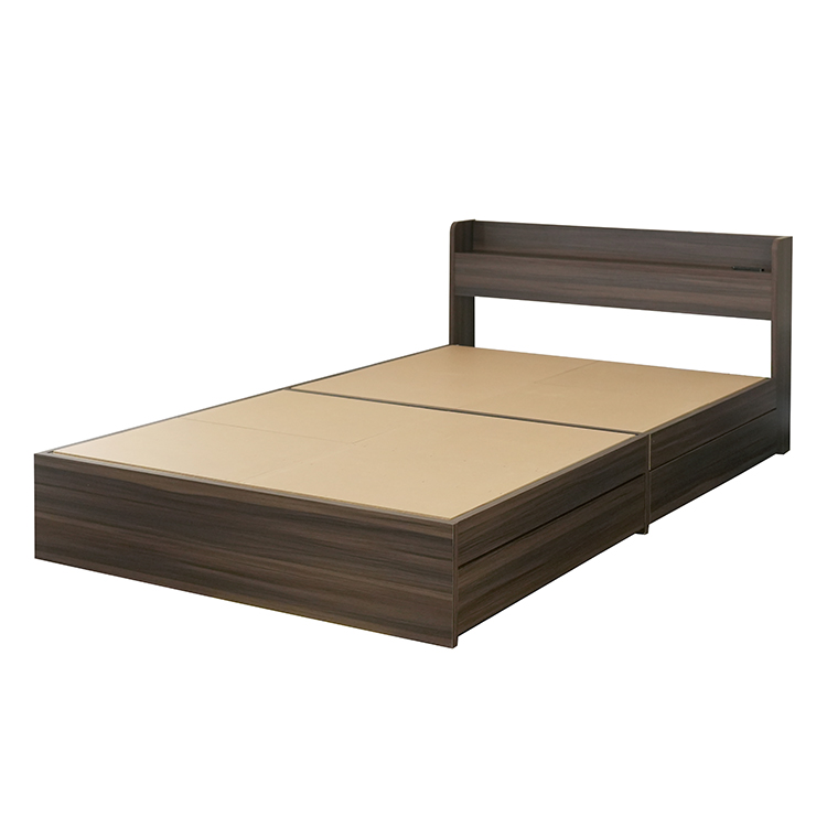 ベッド シングル 引き出し収納 おしゃれ シンプルモダン ベット 木製 コンセント 棚 チェスト | スタンザインテリア | 04