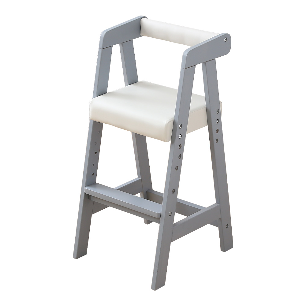 キッズチェア 子供用椅子 幼児向け ダイニングテーブルに合う高さ 丈夫な天然パイン材で安全 高さ調節 耐荷重40kg｜rakusouya｜07