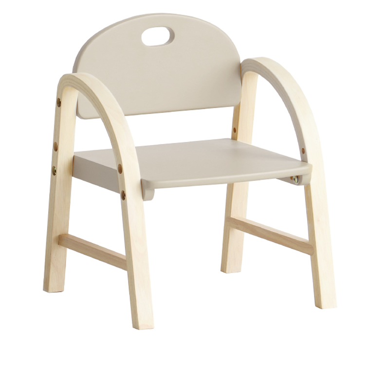 椅子 子供用 幼児向け 角が無く安心安全なキッズチェア 木製 高さ調節｜rakusouya｜02