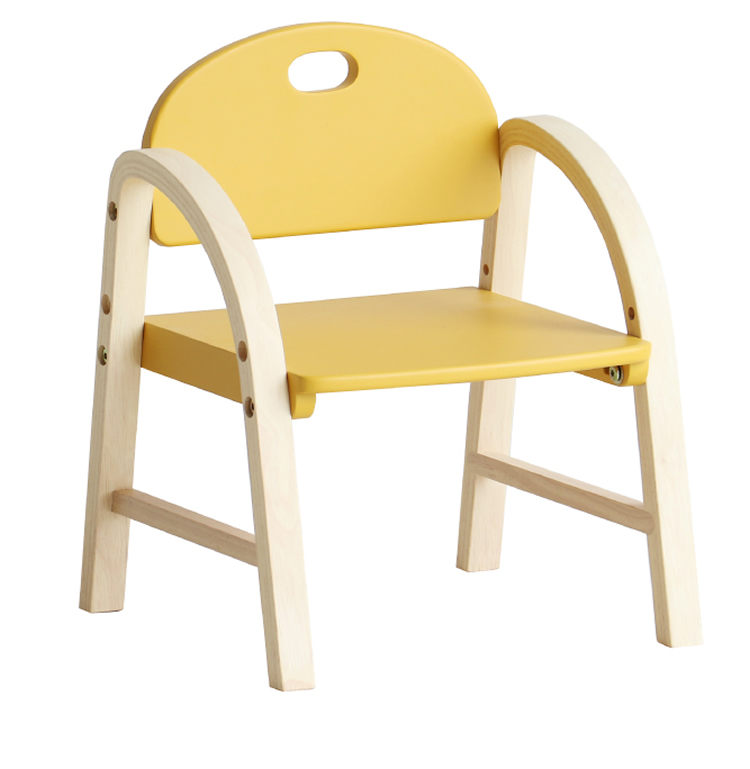椅子 子供用 幼児向け 角が無く安心安全なキッズチェア 木製 高さ調節｜rakusouya｜05