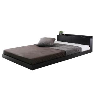 ベッド ベッドフレーム セミダブル 木製 床が低めのロータイプ 宮棚 すのこ コンセント