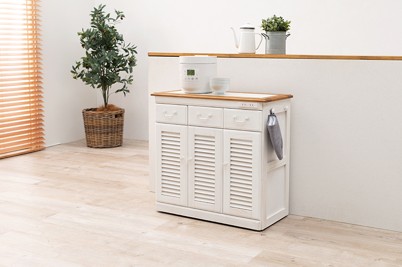 HAGiHARA（萩原） ラック 棚 キッチン収納 カウンターテーブル レンジ