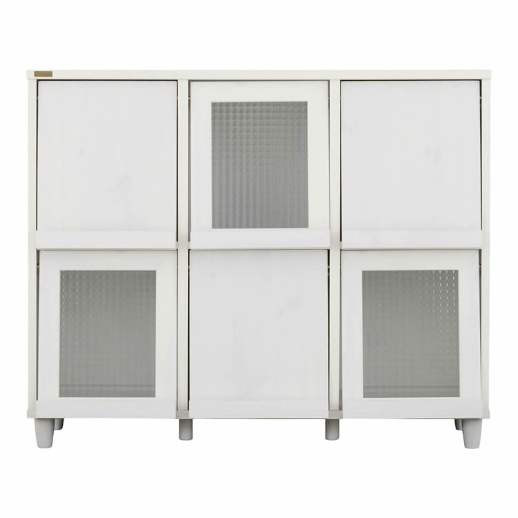 4FUL（フォーフル） ラック 棚 扉付き キャビネット おしゃれ レトロ