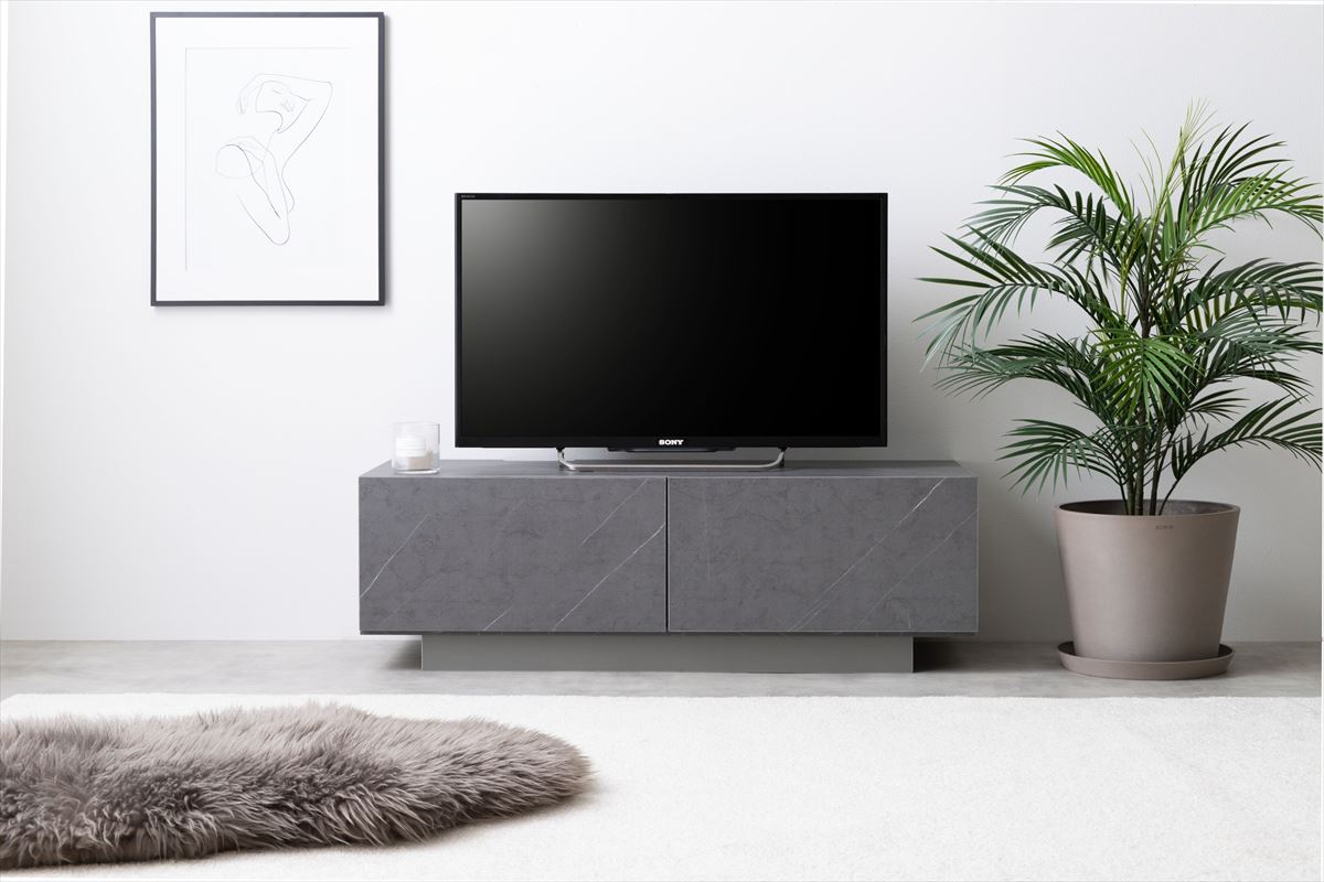 テレビ台 ローボード 棚 ラック 大理石ストーン柄 おしゃれ ナチュラル