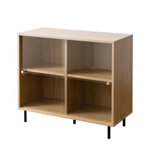 ラック 棚 ガラス 引き戸 キャビネット おしゃれ レトロ アンティーク