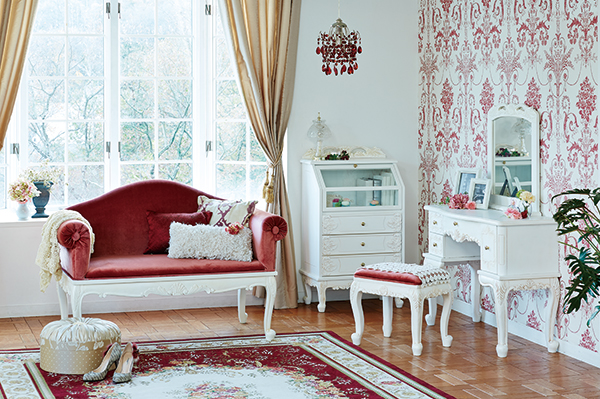 HAGiHARA（萩原） 棚 ラック 扉付き ガラス キャビネット アンティーク