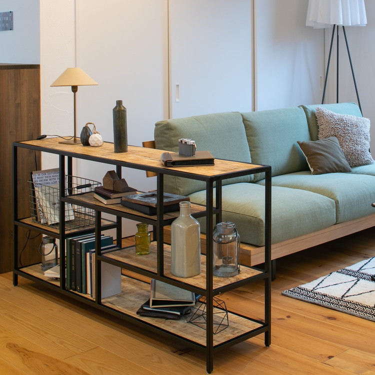 ienowa（イエノワ） ラック 棚 インダストリアル 木目 木製 おしゃれ