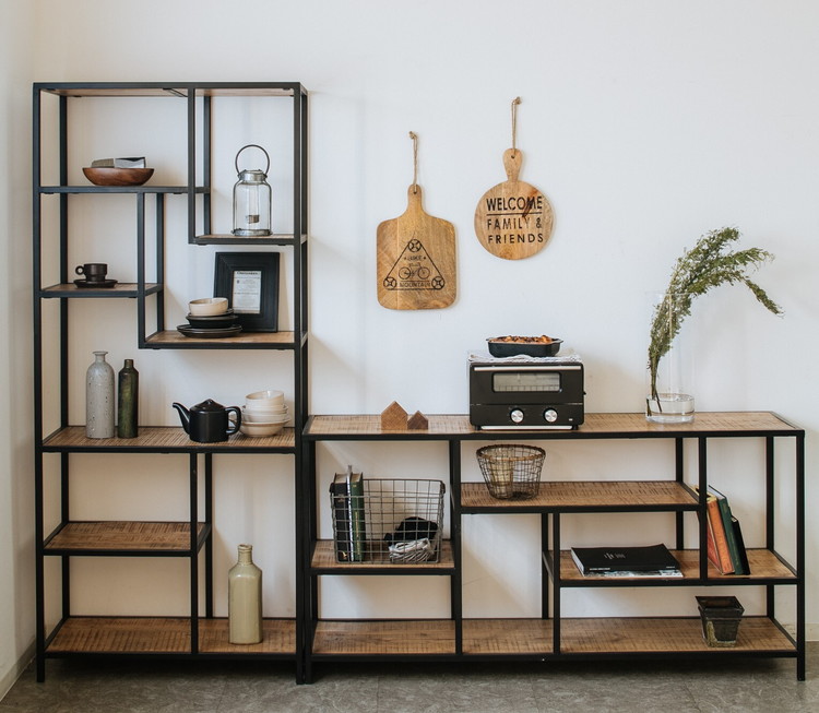 ienowa（イエノワ） ラック 棚 インダストリアル 木目 木製 おしゃれ