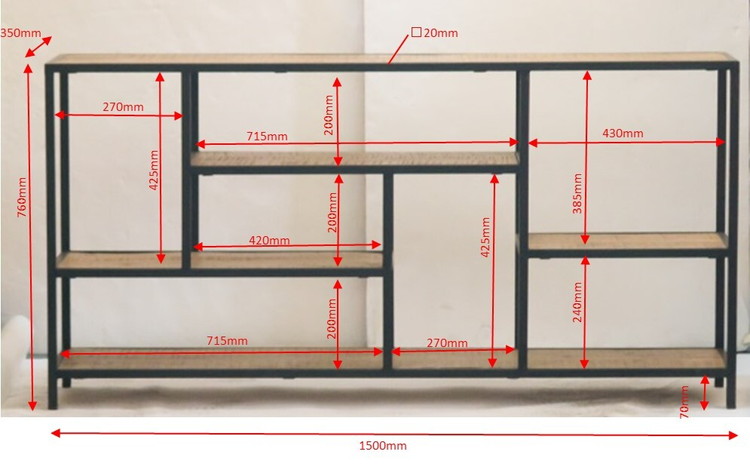 ienowa（イエノワ） ラック 棚 インダストリアル 木目 木製 おしゃれ