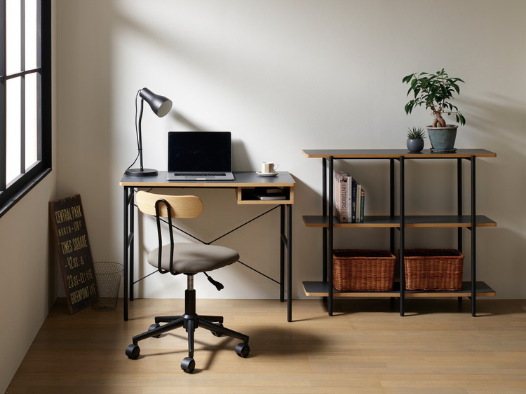 弘益 デスク 机 おしゃれ 北欧モダン レトロ ミッドセンチュリー