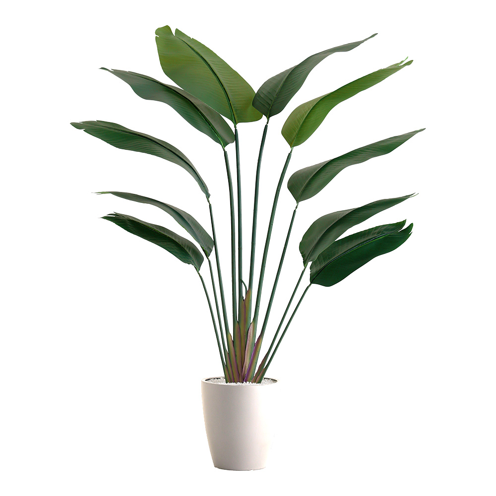 人工観葉植物 インテリアグリーン ストレリチア フェイクグリーン リアル 精巧 観葉植物 高さ180cmの画像