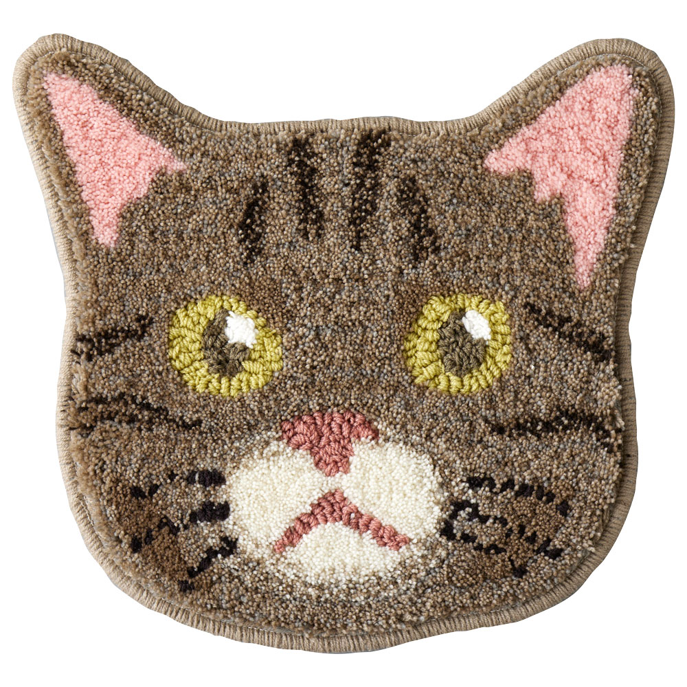 ドナウィルソン ねこ ネコ 猫 ラグ マット Donna Wilson Donna Wilson Blue Cat Bath Mat - Stacked Store