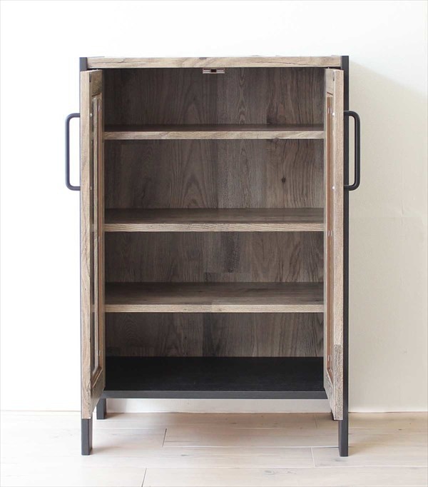 稀少/ビンテージ/インド/古材/メタル/ガラスキャビネット/キャビネット/収納棚 稀少/ビンテージ/インド/古材/メタル/ガラスキャビネット/キャビネット