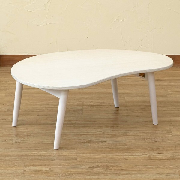 テーブル 折り畳み ローテーブル センターテーブル 木製 楕円形 折れ脚 折りたたみ 完成品｜rakusouya｜03