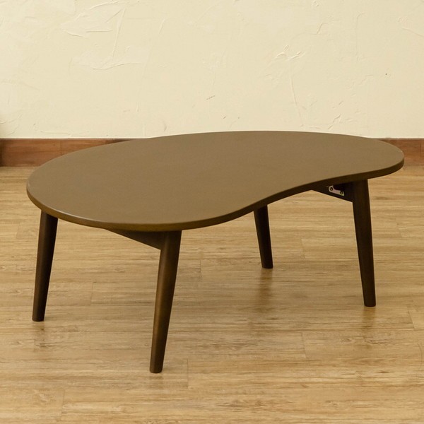 テーブル 折り畳み ローテーブル センターテーブル 木製 楕円形 折れ脚 折りたたみ 完成品｜rakusouya｜04