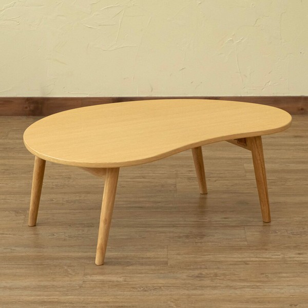 テーブル 折り畳み ローテーブル センターテーブル 木製 楕円形 折れ脚 折りたたみ 完成品｜rakusouya｜02