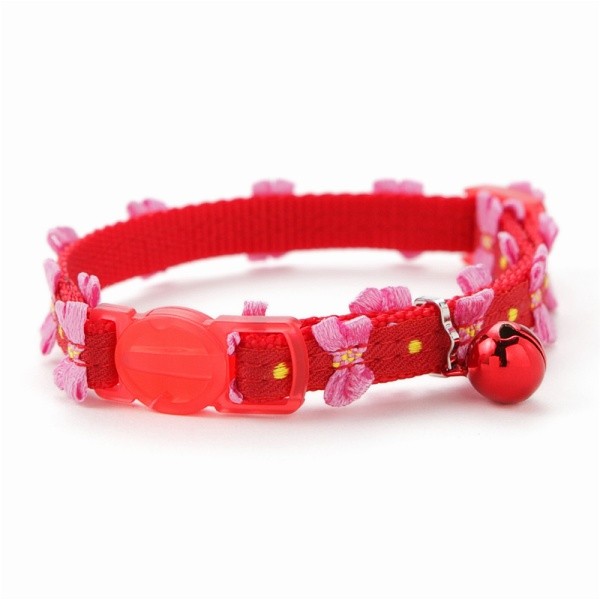 猫 首輪 リボン ラロック RALLOC アミコ ヒラヒラリボン猫カラー 安全バックル おしゃれ ネコ 首輪 メール便のみ送料無料 |  | 01