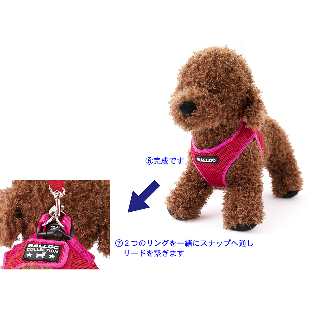 犬 ハーネス ラロック シンプルメッシュハーネス L・XLサイズ 超小型犬用・小型犬用ハーネス メール便のみ送料無料 ギフト包装可 リードは別売 |  | 22