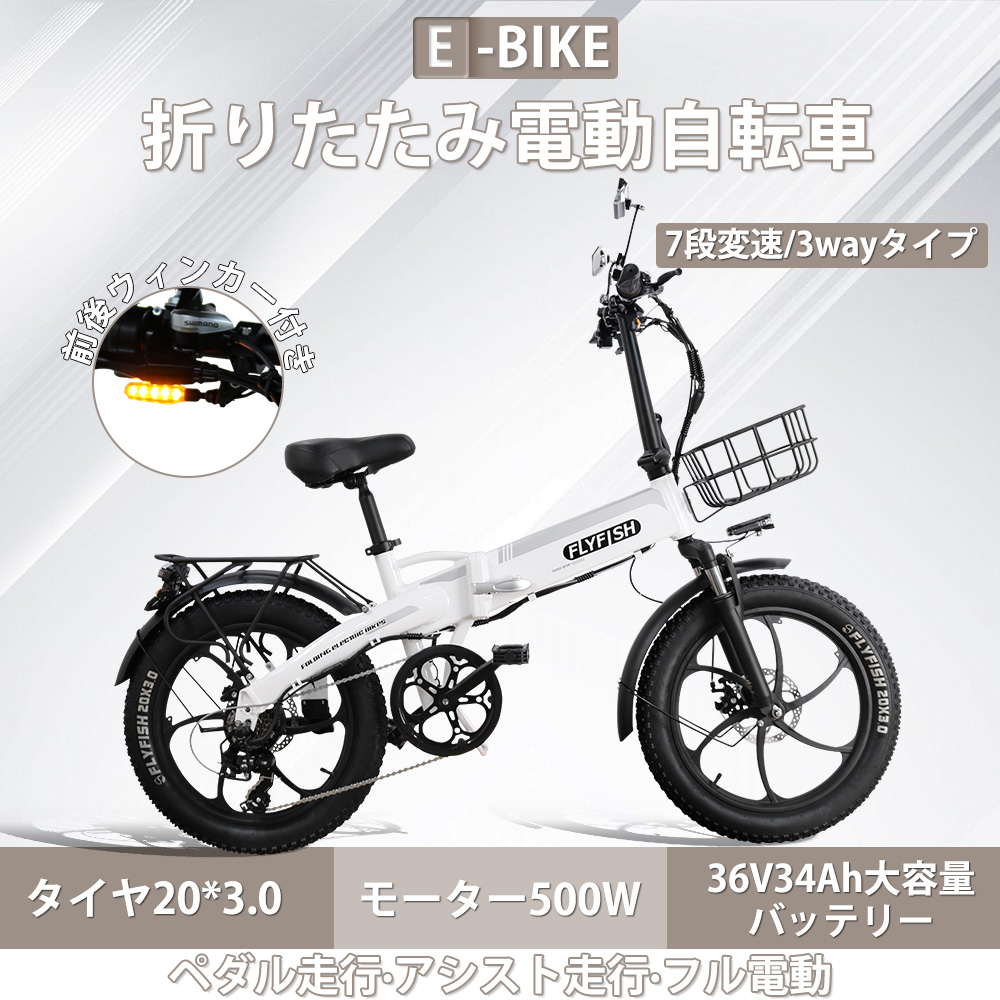 フル電動自転車 モペット Flyfish 20インチ - 自転車本体