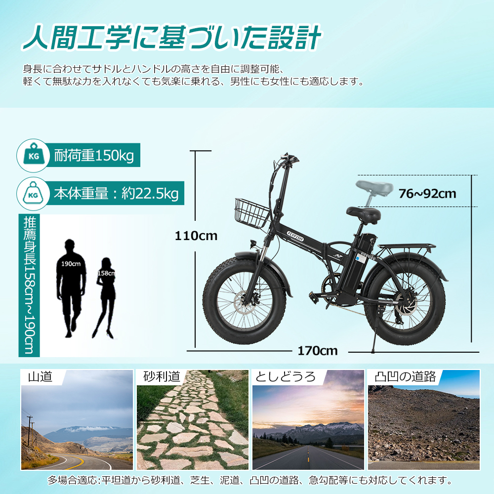 2025年最新モデル】FLYFISH 電動自転車 電動アシスト自転車 折りたたみ