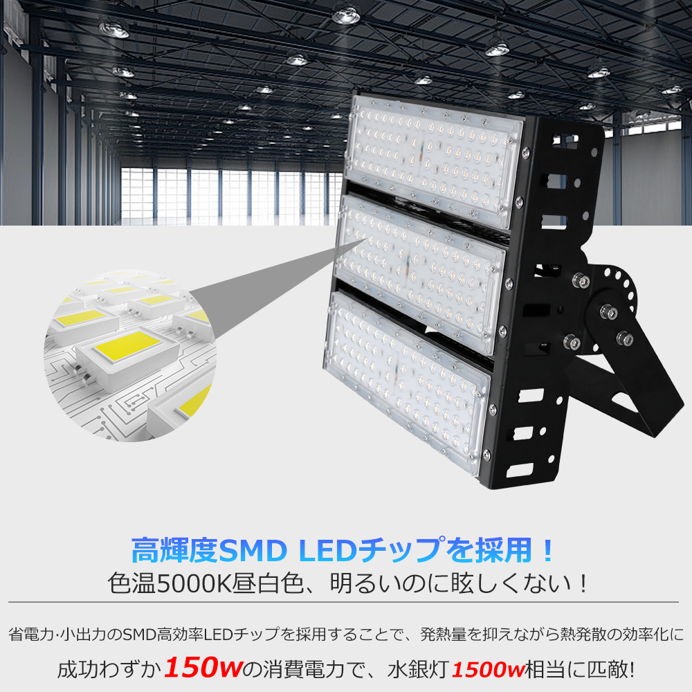 [高輝度30000lm] LED投光器 屋外 ...の詳細画像4