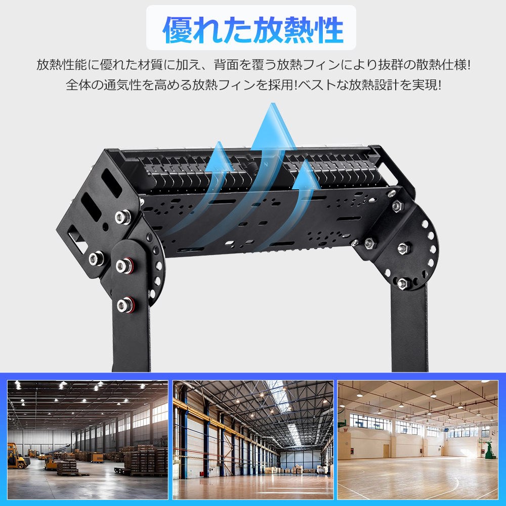 【高輝度10000lm】LED投光器 屋外 作...の詳細画像3