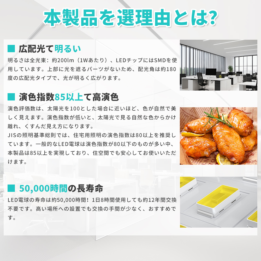 【特価 100本セット】LED蛍光灯 器具一体型 40W型 直管型 T5 120cm 昼光色/昼白色/白色/電球色  LEDベースライト スイッチコード付 15本連結可 送料無料 1年保証の画像