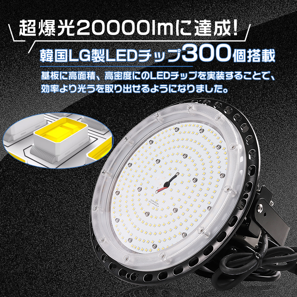 【水銀灯1000W相当】UFO型LED投光器 ...の詳細画像3