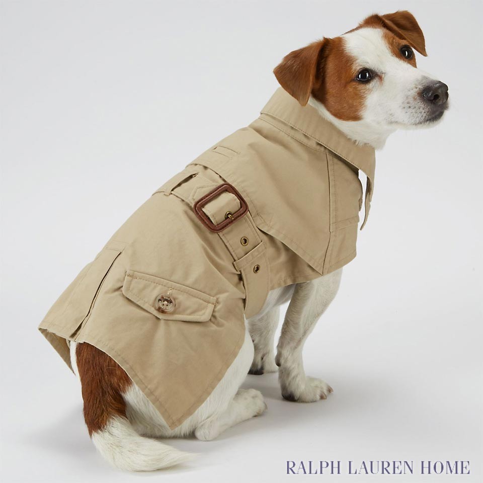 Ralph lauren dog trench hot sale coat