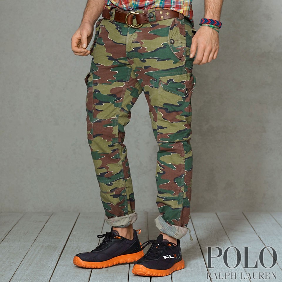 ▽最終価格▽ポロラルフローレン : Straight-Fit Camo Cargo Pant