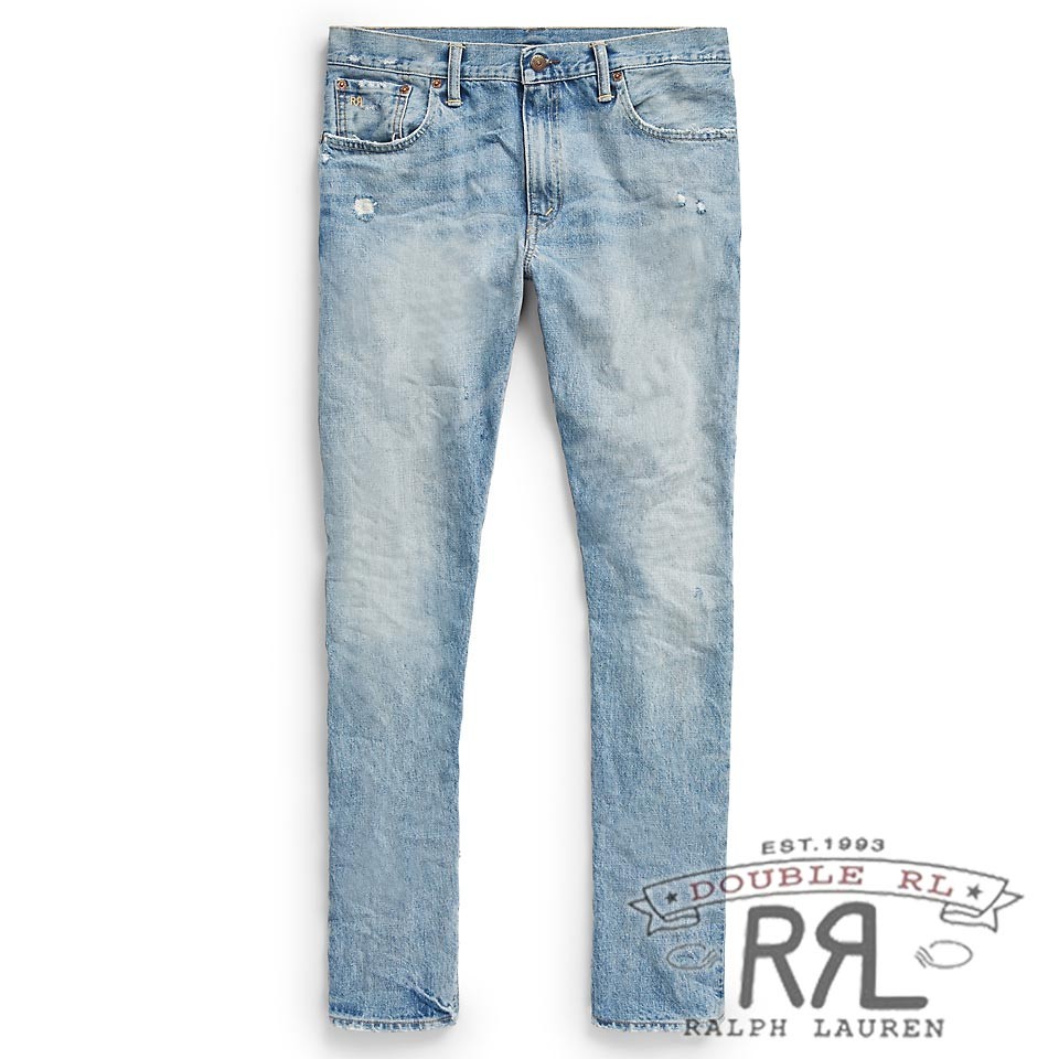 ▽更に値下げ▽RRL／ダブルアールエル : Slim Narrow Distressed Jean