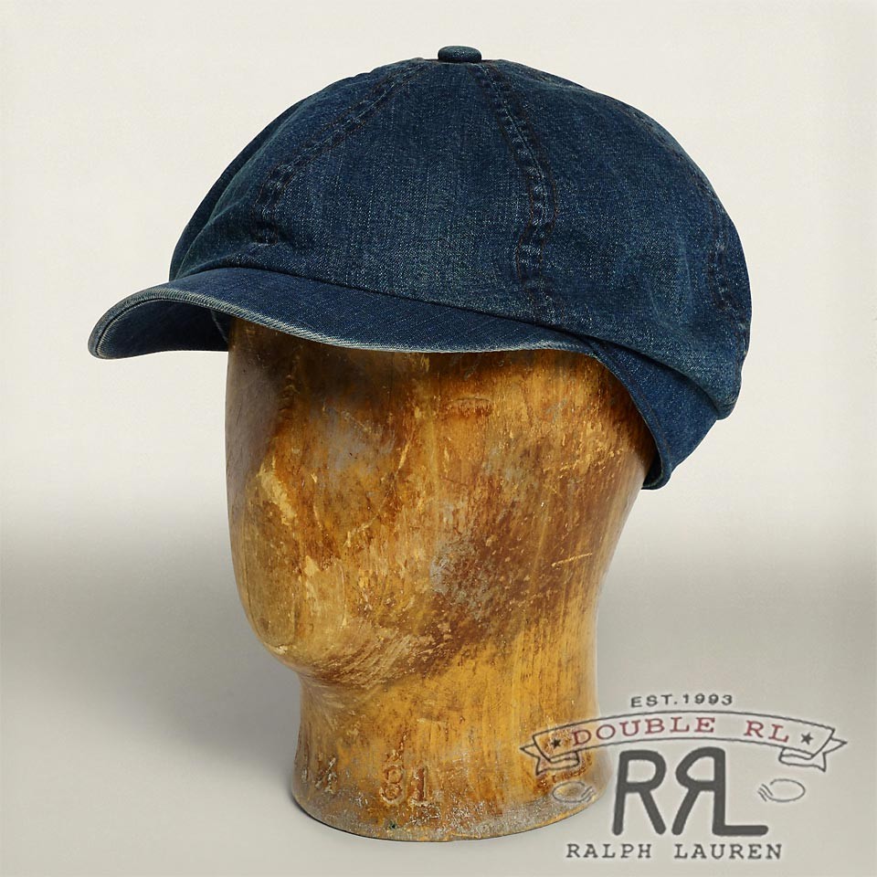 ▽最終価格▽RRL／ダブルアールエル : Denim Newsboy Cap [インディゴ