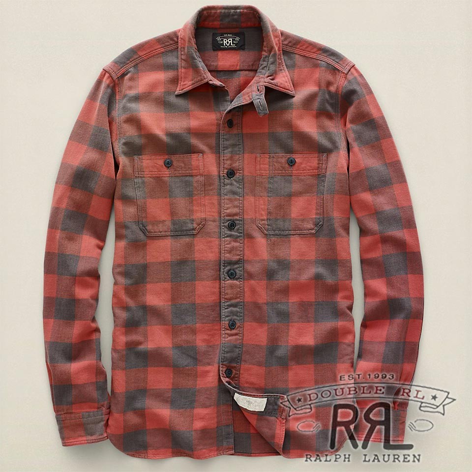 ▽最終価格▽RRL／ダブルアールエル : Plaid Ranch Workshirt