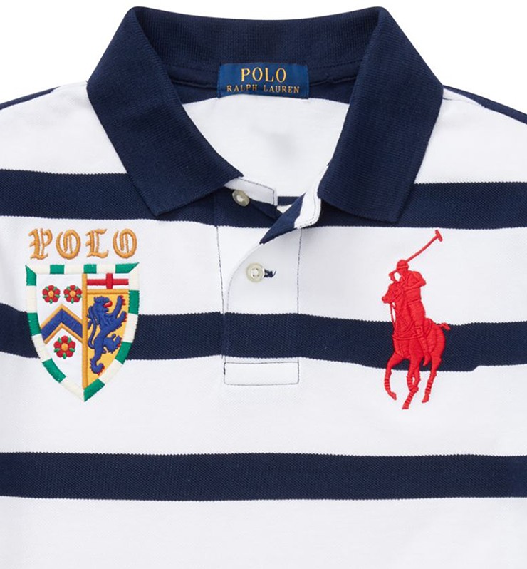 ✨ポロラルフローレン　紺ポロシャツ　S相当 POLO RALPH LAUREN ポロラルフローレン CUSTOM FIT 半袖