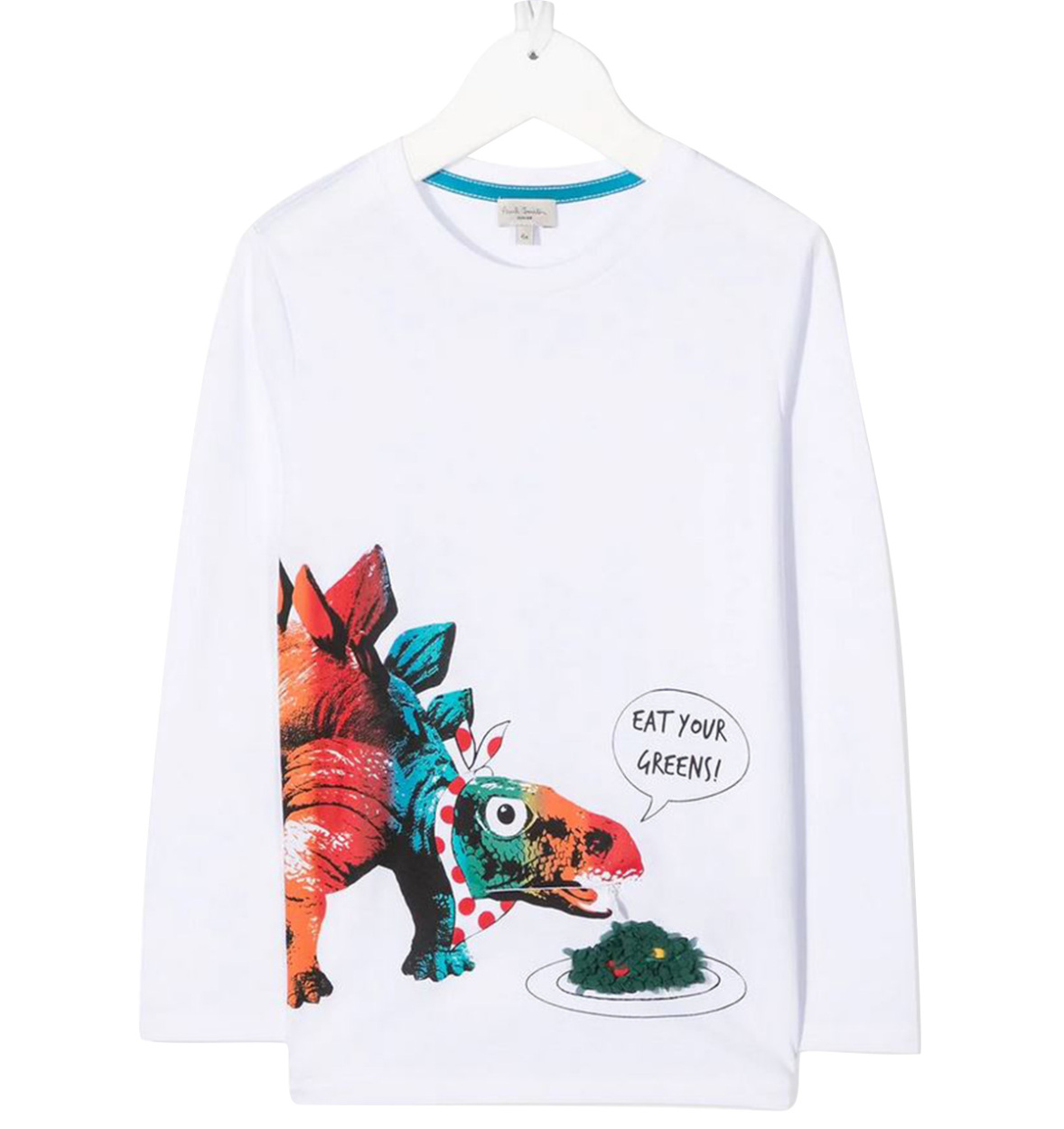 ポールスミス ジュニア 長袖 Tシャツ ダイナソー 恐竜 ステゴサウルス Paul Smith クルーネック ブランド トップス コットン キッズ 子供服 ボーイズ ロンT｜ralphstyle｜02