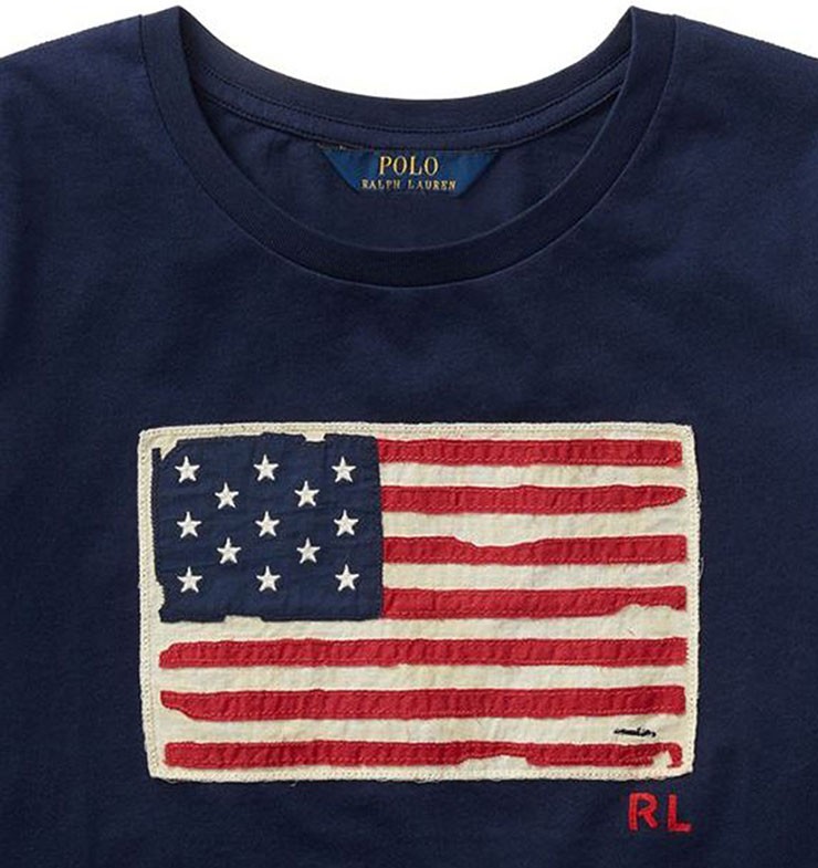 POLO RALPH LAUREN - ポロラルフローレンチルドレン150フラッグコットンジャージーtシャツ半袖L国旗 Polo Ralph Lauren Childrenswear tシャツ フラッグ コットン