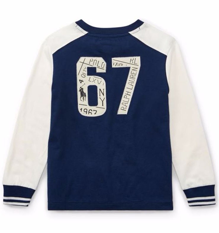 美品 ポロラルフローレン コットン ネイビーシャツ 長袖 白ポニー 紺色 POLO RALPH LAUREN ポロ ラルフローレン 長袖 Tシャツ