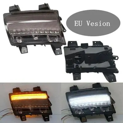 【並行輸入品】 ジープ ラングラー jl LED ウィンカー ライト F エンドer ライト LED デイライト 走行 ホワイト DRL ジープ JL USA バージョン ロー カスタムの画像
