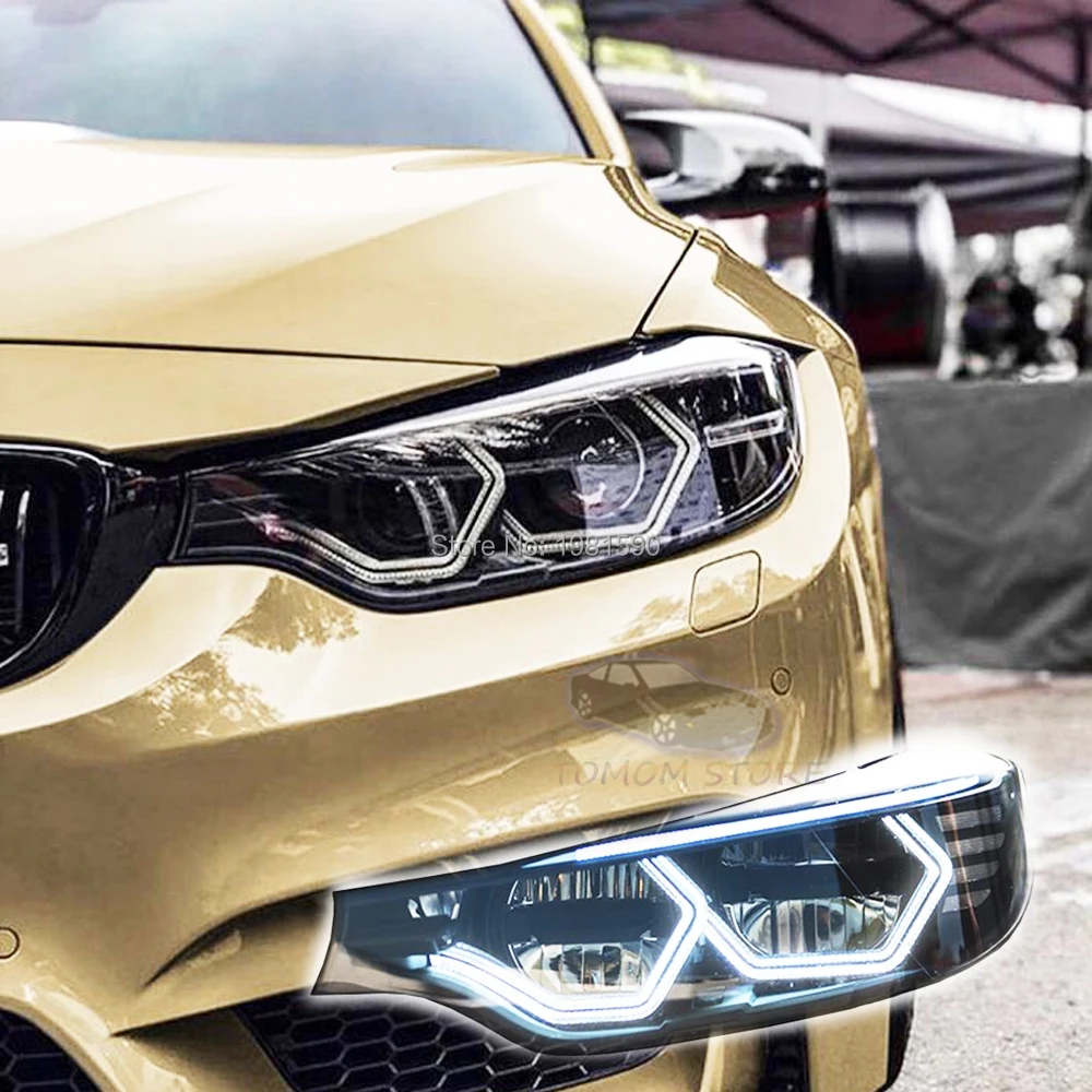 【並行輸入品】 M4 LED イカリング BMW M2 ME M4 M5 F10 F12 F13 F18 F30 F31 F32 F33 F34 F35 F36 E46 カブリオレ クーペ 2D アクセサリー カスタム パーツ_1