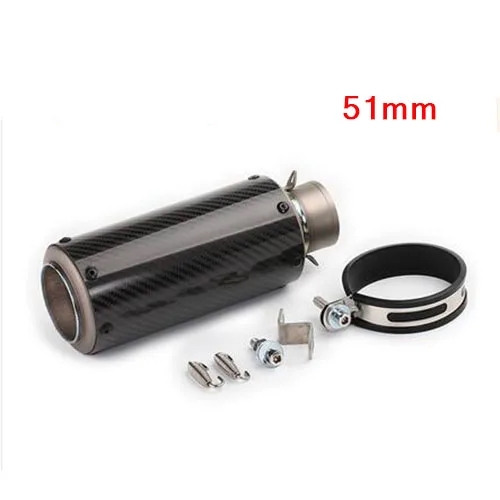 【並行輸入品】 TKOSM 60mm 51mm バイク チタン 金属 カーボン エキゾースト パイプ マフラー バイク Laser ステッカー S1000RR CBR1000 カスタム パーツの画像