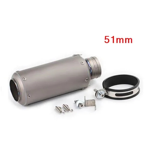 【並行輸入品】 TKOSM 60mm 51mm バイク チタン 金属 カーボン エキゾースト パイプ マフラー バイク Laser ステッカー S1000RR CBR1000 カスタム パーツの画像