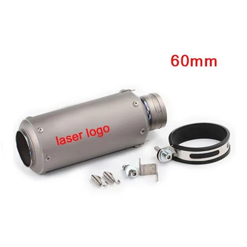 【並行輸入品】 TKOSM 60mm 51mm バイク チタン 金属 カーボン エキゾースト パイプ マフラー バイク Laser ステッカー S1000RR CBR1000 カスタム パーツの画像