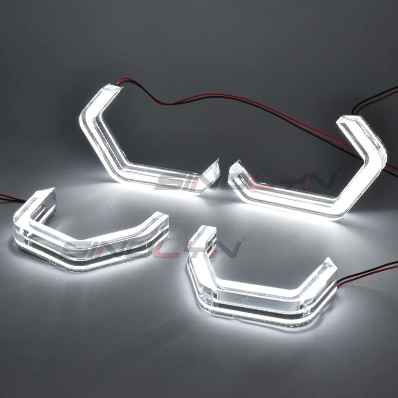 【並行輸入品】 イカリング M4 BMW E46 F10 E90 F30 E60 F31 F32 F34 F01 F02 F80 F82 F83 M2 ヘッドライト DRL LED DTM Iconic LED カスタム パーツ_2