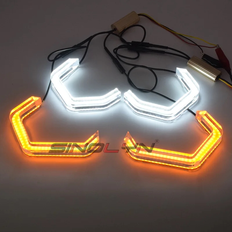 【並行輸入品】 イカリング M4 BMW E46 F10 E90 F30 E60 F31 F32 F34 F01 F02 F80 F82 F83 M2 ヘッドライト DRL LED DTM Iconic LED カスタム パーツ_3