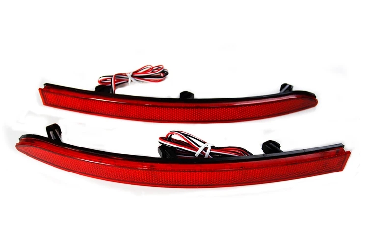 【並行輸入品】 2P/セット フォルクスワーゲン VW ティグアン 2009年 2010年 2011年 2012年 2013年 2014年 2015年 LED リア バンパー リフレクター ストップ ブ
