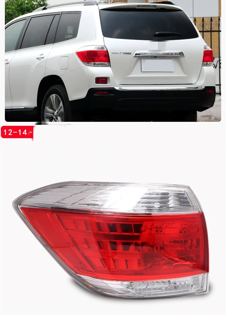 Osmrk LED テールライト ブレーキ ランプ ライト ウィンカー シグナル アセンブリ トヨタ ハイランダー 2009年 2015年 : s004018 : ラマイストア