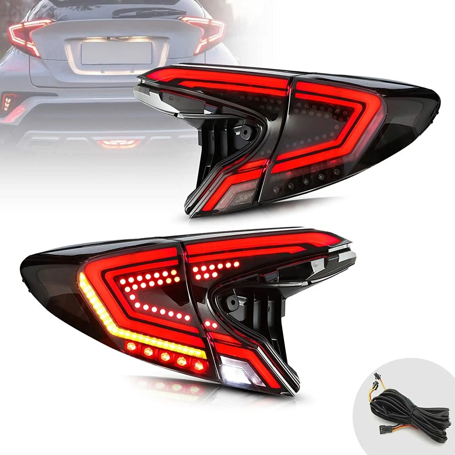 並行輸入品 LED テールライト トヨタ C-HR CHR 2018年 2019年 2020年