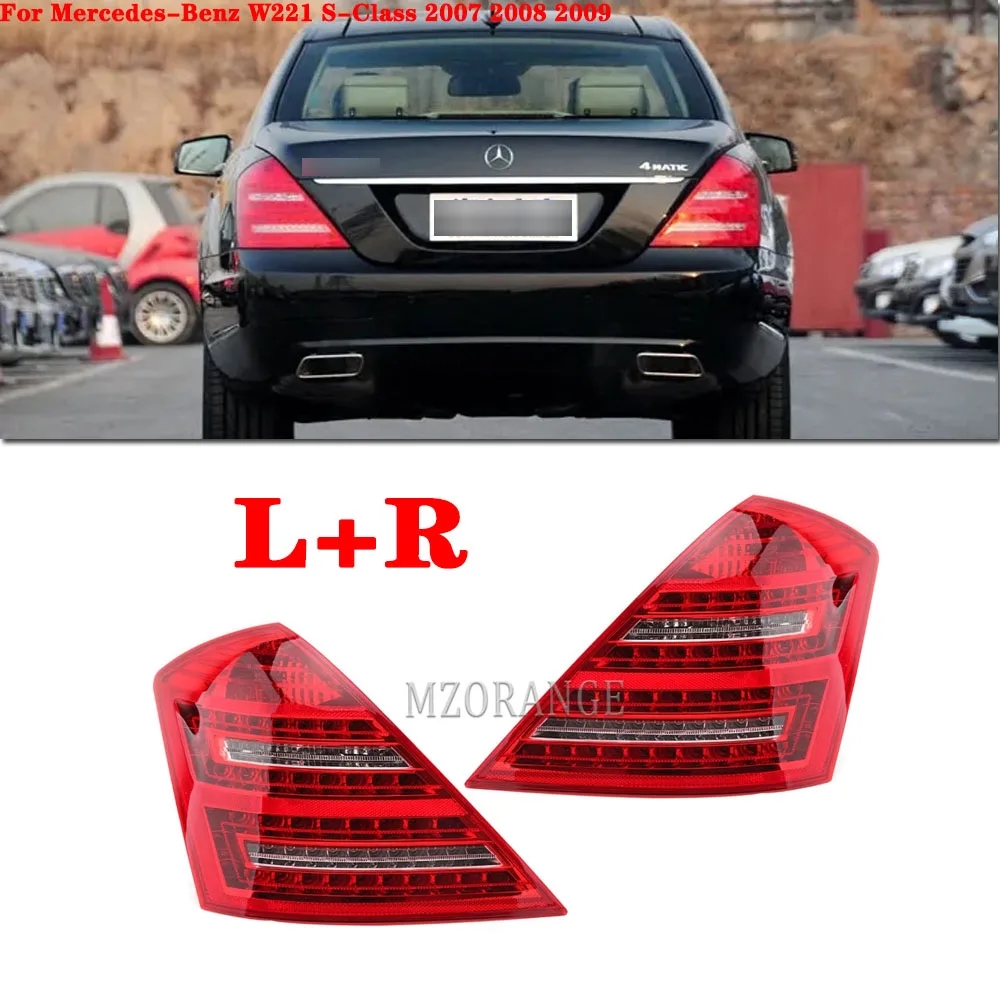 並行輸入品 LED リア リフレクター テールライト ベンツ W221 S-クラス 2007年 2008年 2009年 DRL ウィンカー ストップ ブレーキ フォグ ランプ カスタム_3