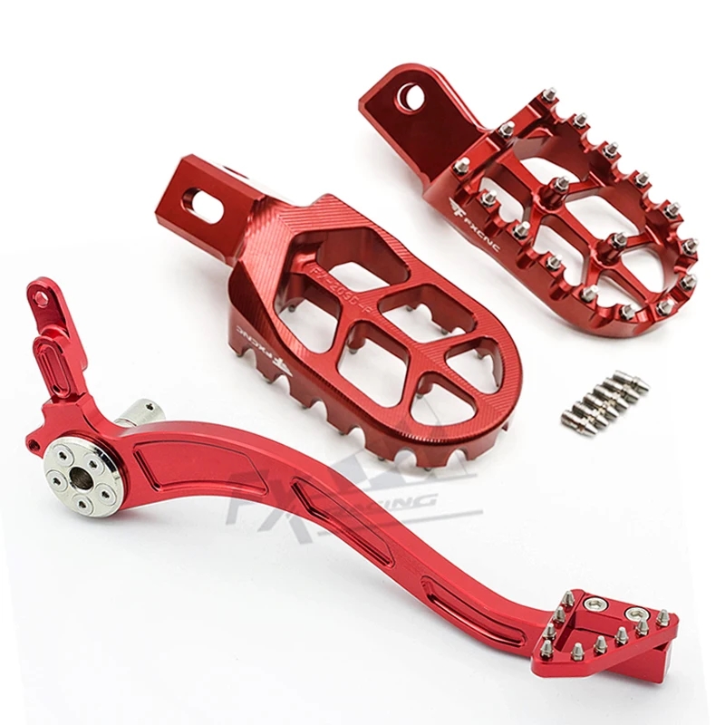 【並行輸入品】 ホンダ CRF230F CRF230 2003年-2017年 CNC アルミ フットペグ リアセット フット レスト フット ペグ ペダル リア ブレーキ レバー CRF 230 Fの画像