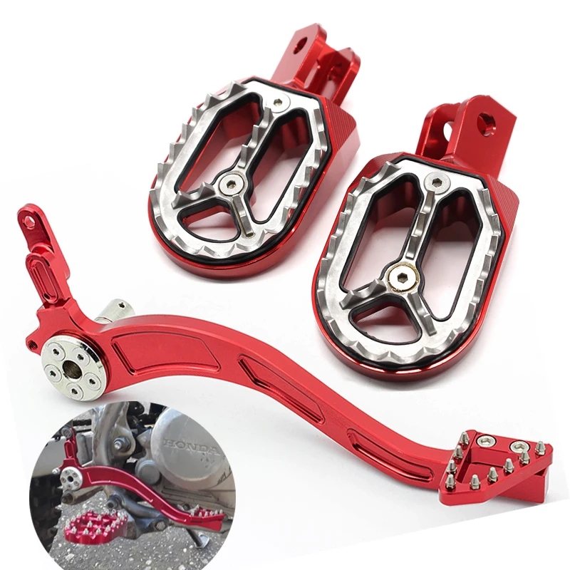 【並行輸入品】 ホンダ CRF230F CRF230 2003年-2017年 CNC アルミ フットペグ リアセット フット レスト フット ペグ ペダル リア ブレーキ レバー CRF 230 Fの画像